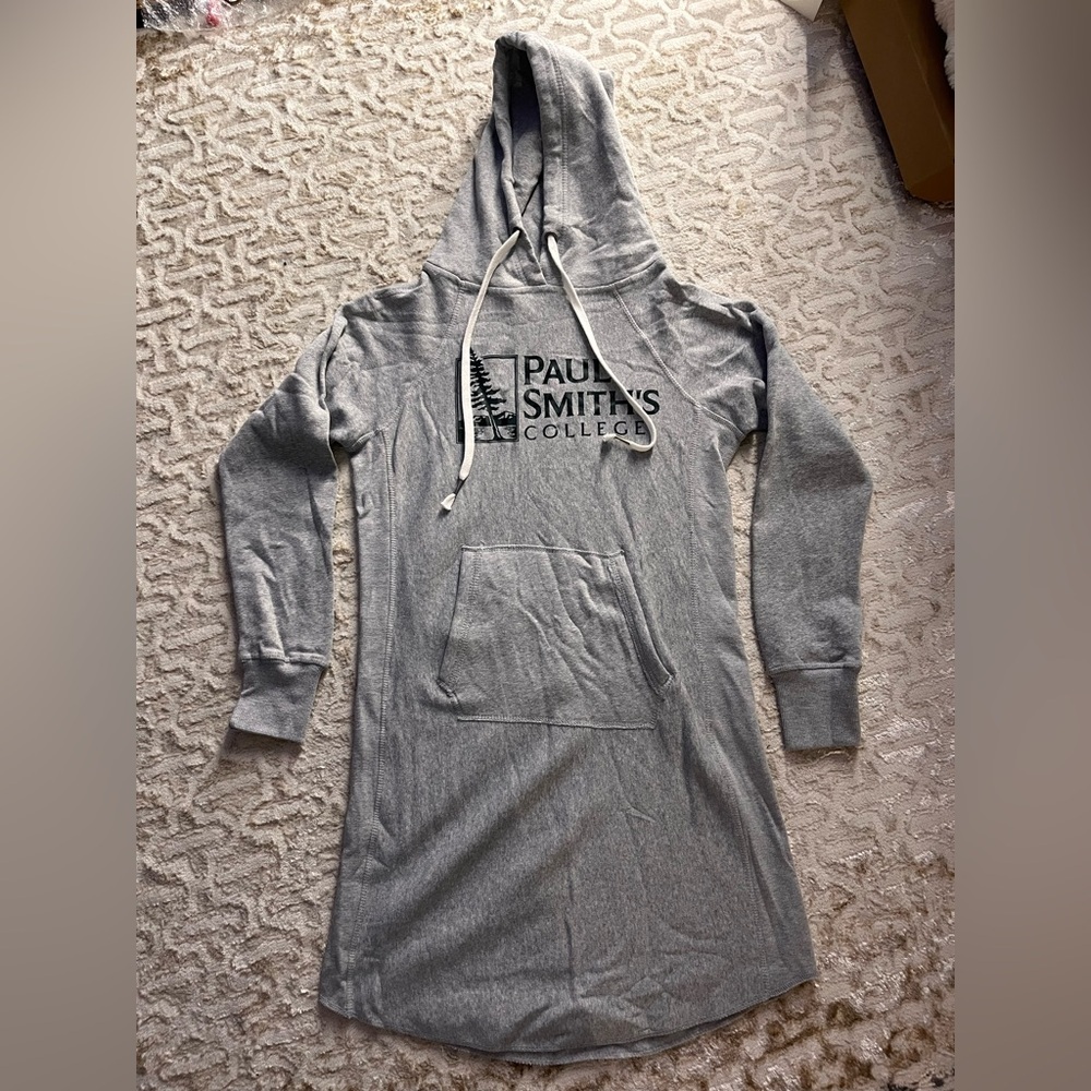 Gray Hooded sweater Dress with Paul smiths college logo